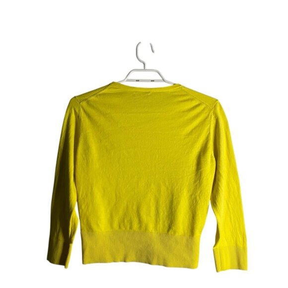 Hobbs London Women's Yellow Button-Down Sweater Cardigan - Picture 6 of 6